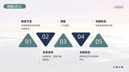 蓝绿简约部编版八年级语文下册课件登勃朗峰PPT模板宣传PP语文课件