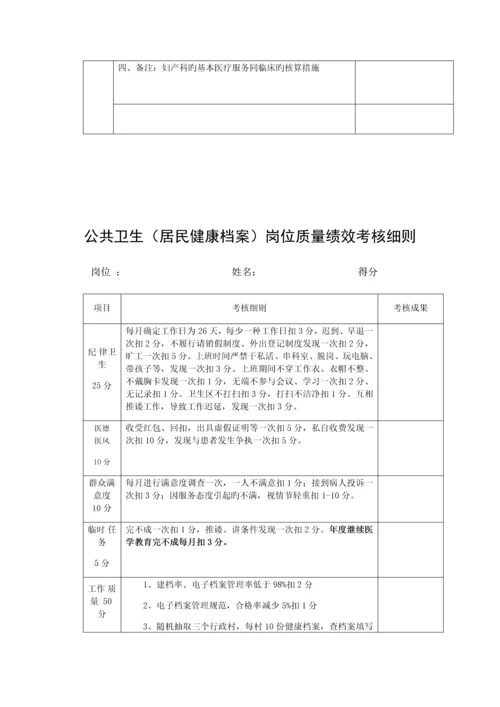 寺庄乡公共卫生人员绩效工资考核方案.docx