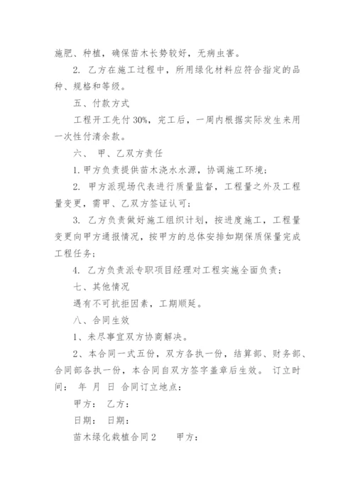 苗木绿化栽植合同.docx