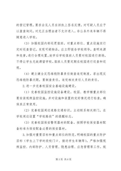 八家农场中学反恐维稳工作领导小组.docx