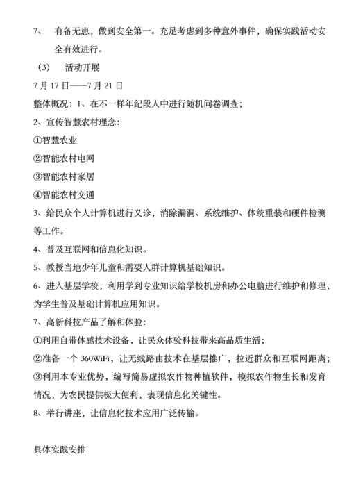 团队社会实践活动具体实施专业方案.docx