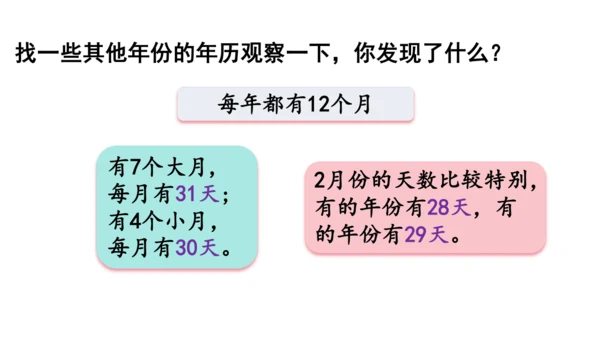 2024（大单元教学）人教版数学三年级下册6.1  认识年、月、日课件（共21张PPT)