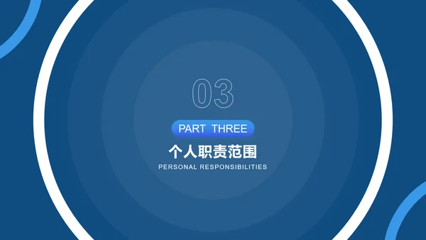 潘通蓝简约风通用项目总结月度总结工作总结PPT模板