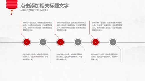 年终总结新年计划春节喜庆主题通用PPT模板