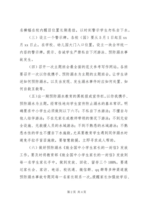 全县中小学防溺水专项教育实施方案.docx