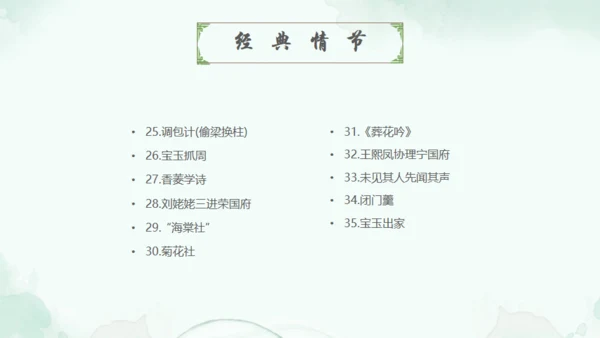 四大名著走进红楼梦通用PPT模板