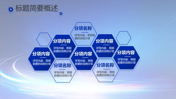 蓝色科技感科技项目信息化工作总结PPT