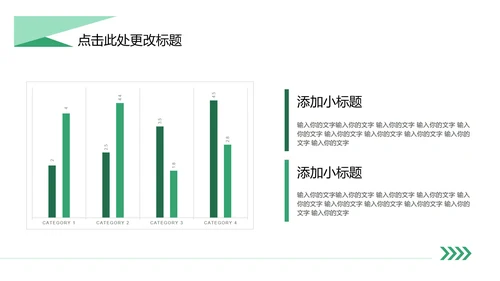 绿色简约风教学PPT模板