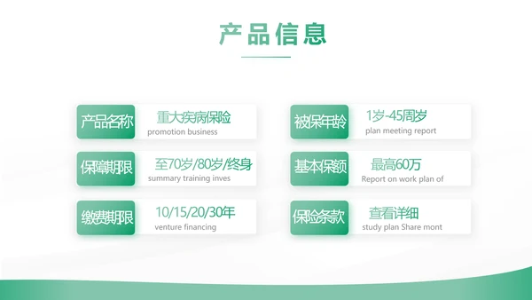 绿色简约大气保险公司工作总结计划动态PPT模板