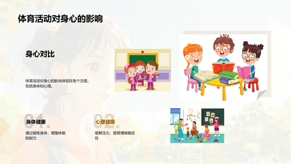 体育活动助力健康学习PPT模板