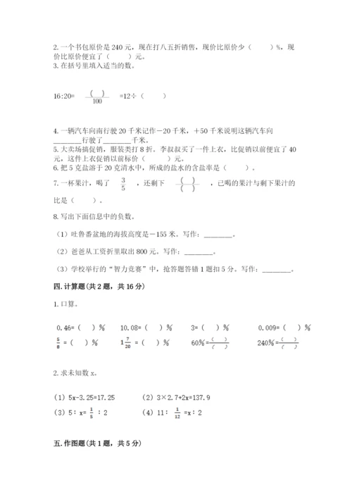通化县六年级下册数学期末测试卷（精选题）.docx