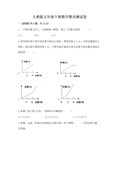 人教版五年级下册数学期末测试卷及答案【全优】.docx