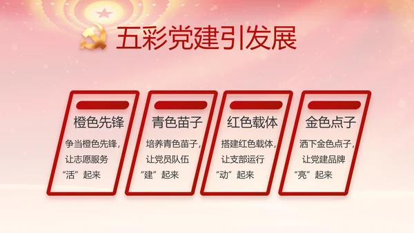 红色党支部述职报告汇报计划PPT党课