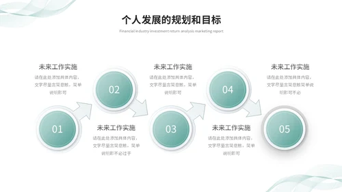 清新简约转正述职报告工作总结工作汇报ppt模板