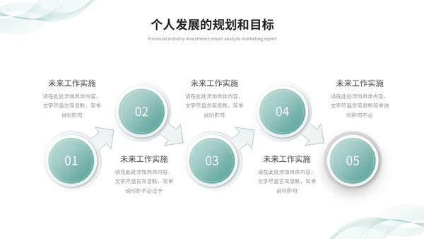 清新简约转正述职报告工作总结工作汇报ppt模板