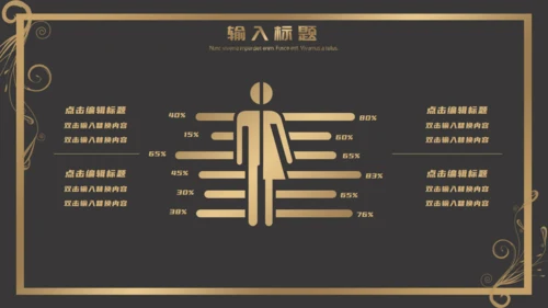 欧式花纹商务年终报告通用PPT模板