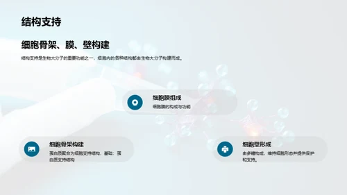 科技风生物医疗教学课件PPT模板