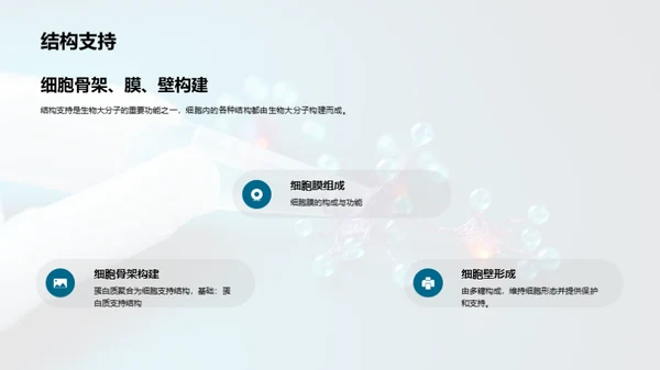 科技风生物医疗教学课件PPT模板