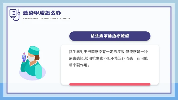 甲型流感病毒科普讲座PPT模板