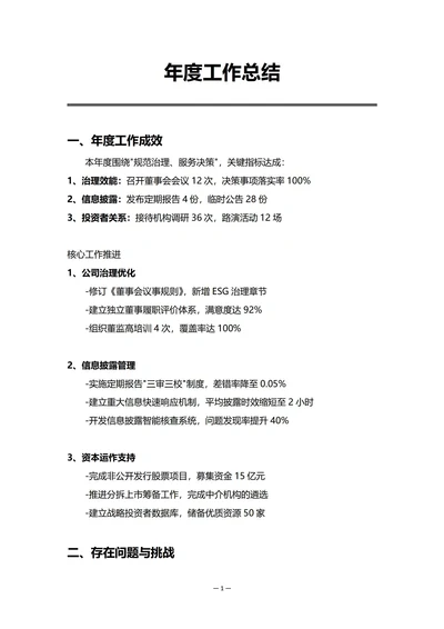 董事会办公室年度工作总结
