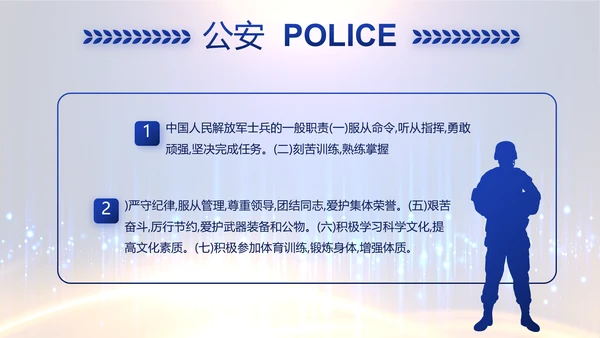 蓝色科技感派出所工作总结计划动态PPT