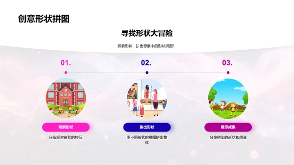 认识形状游戏课PPT模板