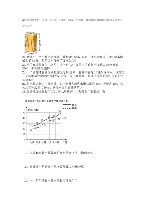 六年级小升初数学应用题50道附参考答案（b卷）.docx