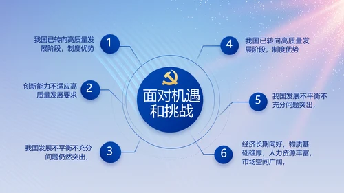 蓝色大气党建党支部工作专题PPT党课