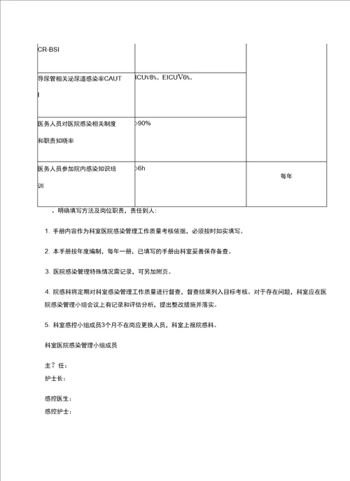 院感质控手册完整版