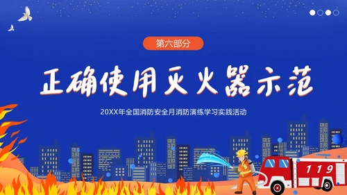 11月全国消防月11月9日全国消防日消防演练培训PPT课件