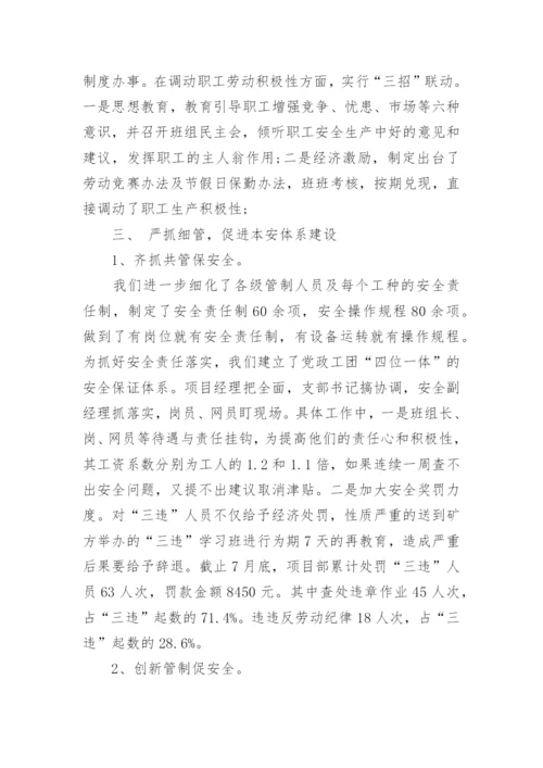 项目书记述职报告.docx