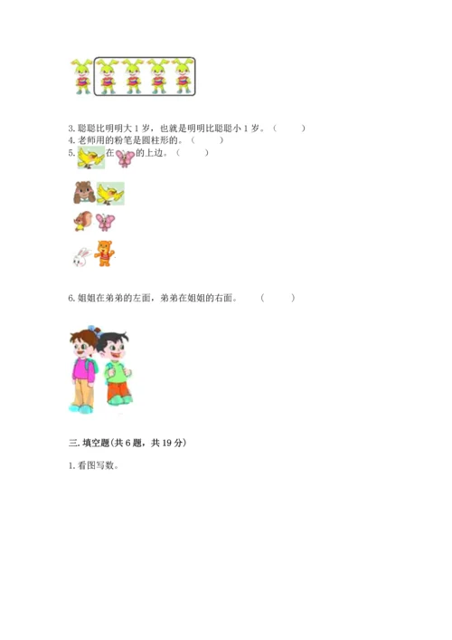 人教版一年级上册数学期中测试卷【各地真题】.docx