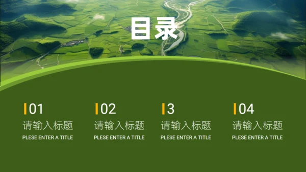 绿色乡村振兴绘就新图景通用PPT模板