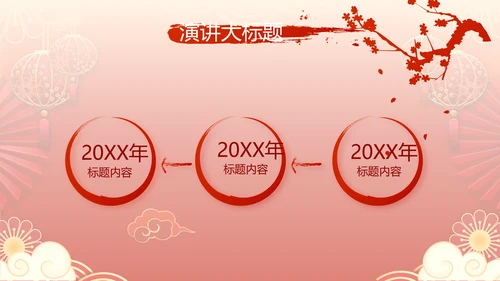 红色喜庆中式婚礼策划宣传PPT动态模板