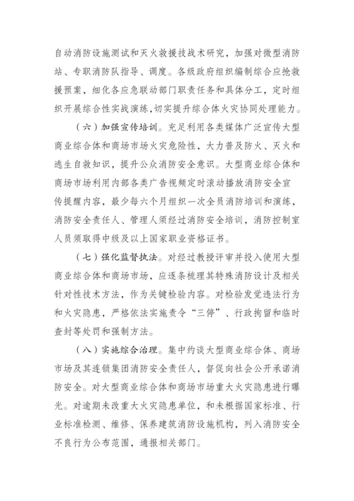 大型商业综合体和商场市场消防安全工作专业方案.docx