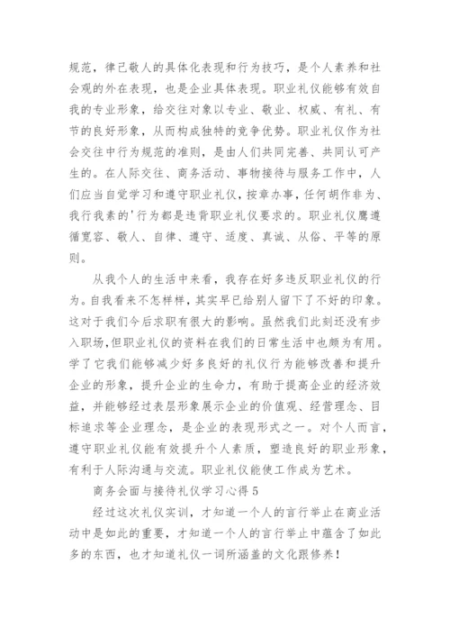 商务会面与接待礼仪学习心得.docx