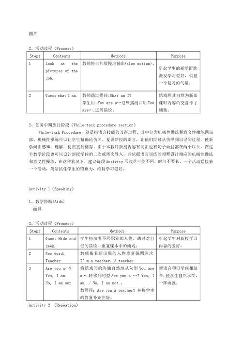 一年级英语下册1bunit6farmerandfisherman46教案沪教牛津版