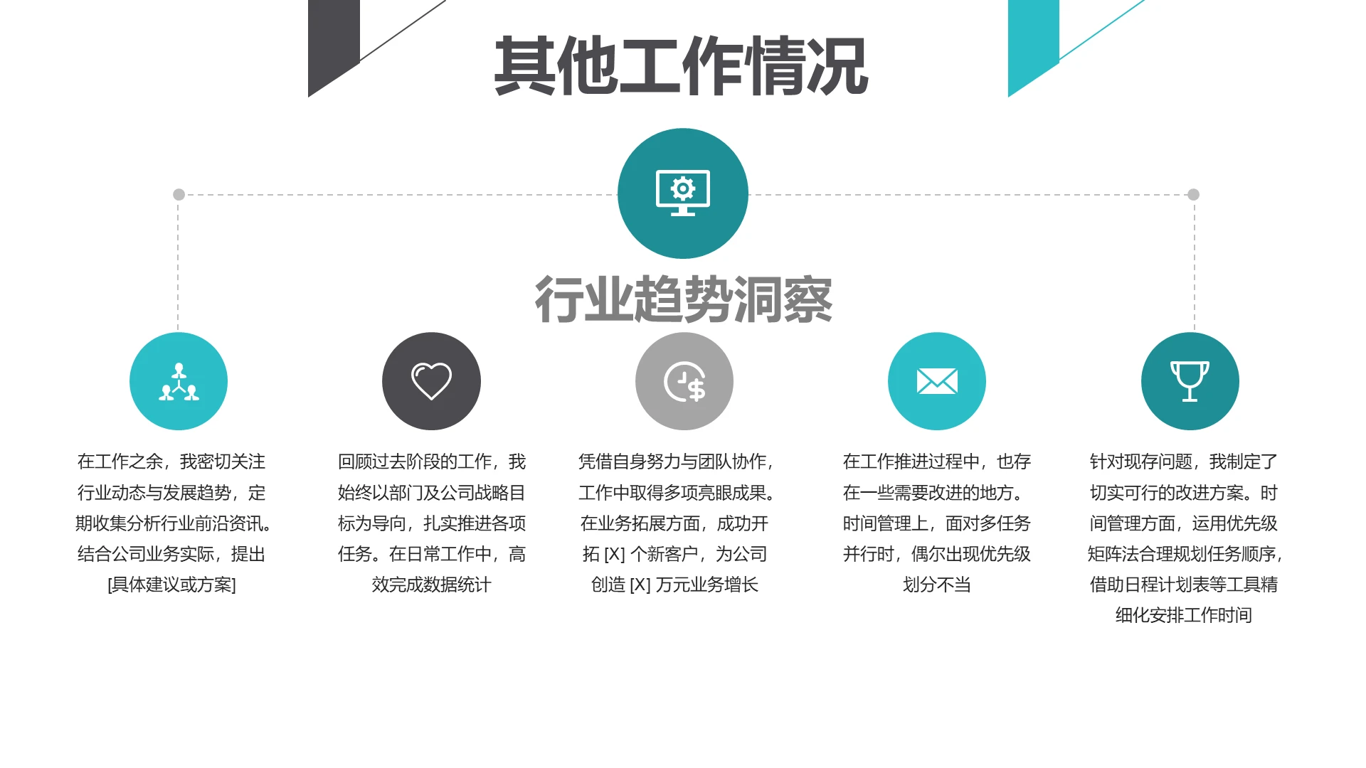 简约风纯文字PPT层次结构