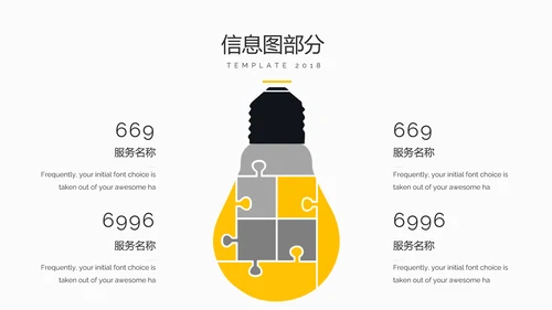 欧美风创意三角版式公司简介商务PPT模板