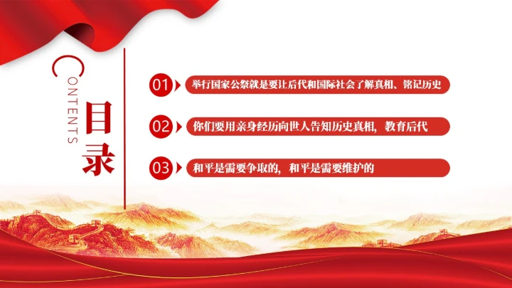 国之殇南京大屠杀国家公祭日通用PPT课件