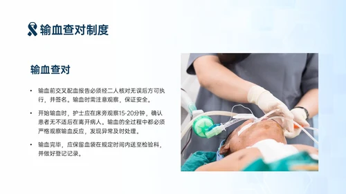 蓝色简约商务手术安全核查制度培训PPT模板护理安全管理