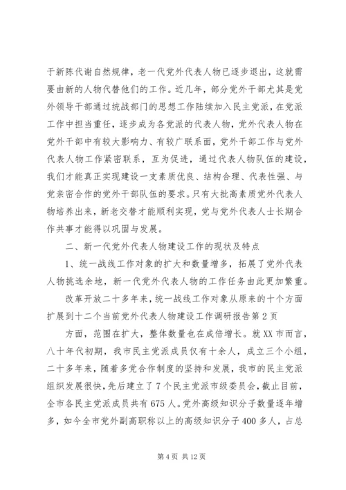当前党外代表人物建设工作调研报告 (6).docx