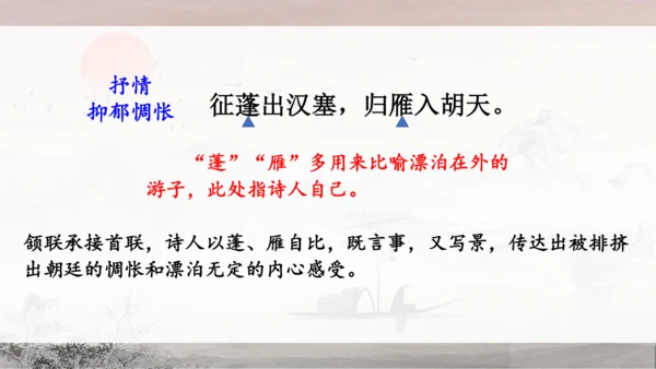 13 唐诗五首《使至塞上》《渡荆门送别》《钱塘湖春行》课件