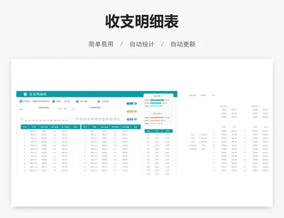 收支明细表