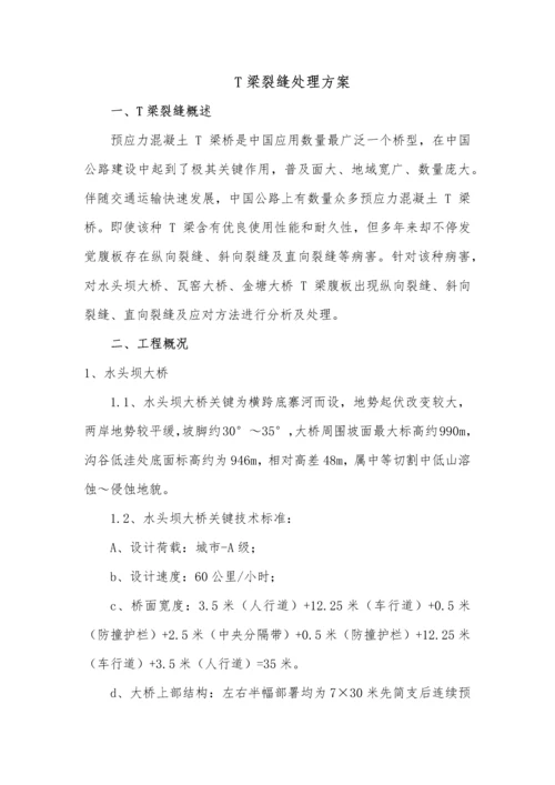 T梁裂缝处理专项方案.docx