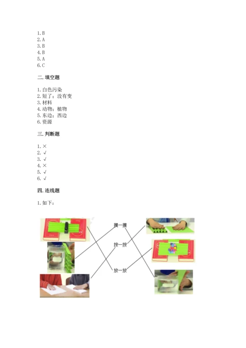 教科版二年级上册科学期末测试卷（a卷）.docx