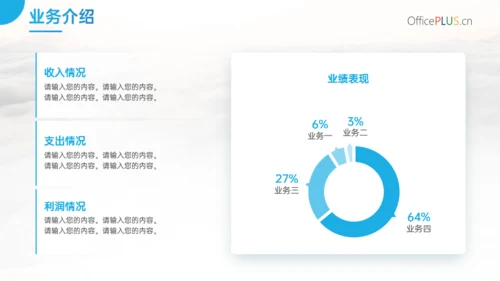 蓝色简约商务风企业介绍PPT模板