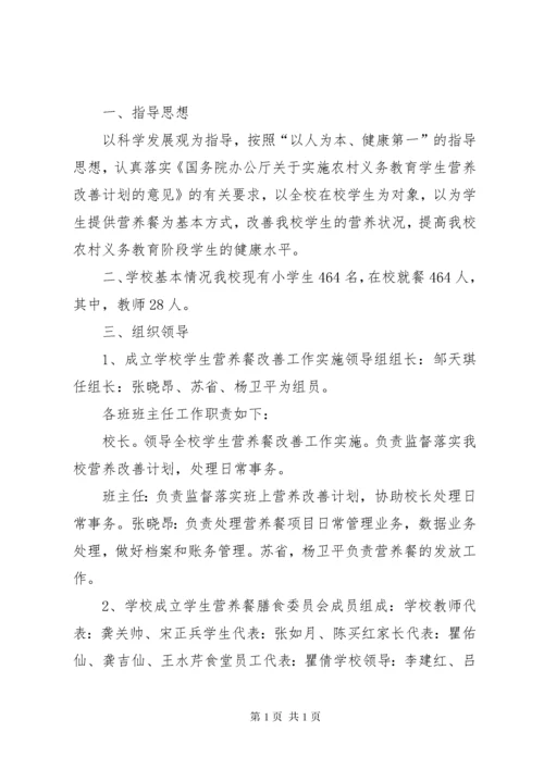 中心小学营养餐工作计划.docx