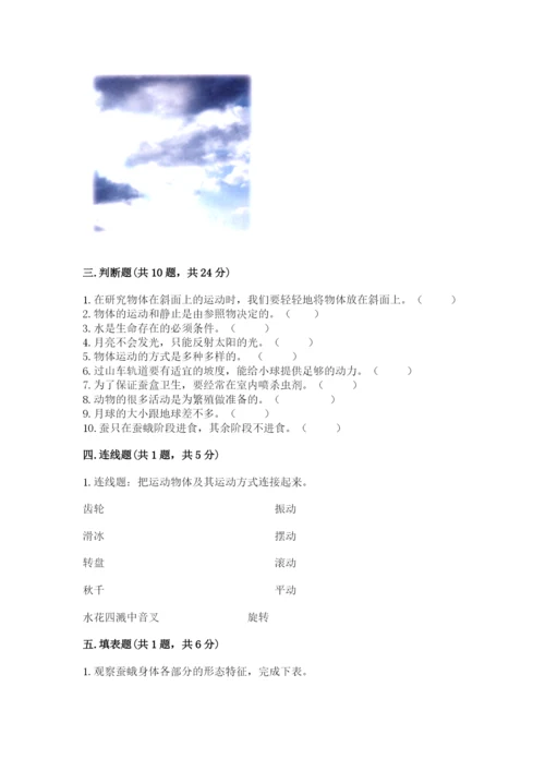 教科版三年级下册科学期末测试卷（完整版）.docx
