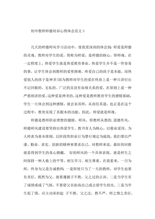 初中教师师德培训心得体会范文.docx